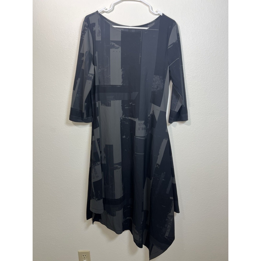 Porto San Francisco Risa Womens Asymmetrical Shift Dress Sz 3 Large Inner Cinch